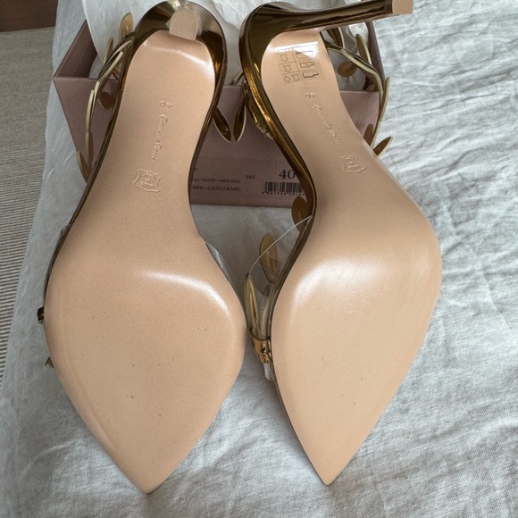 Gianvito Rossi Gold Leaf Flavia sandals NWT - Picture 4 of 6